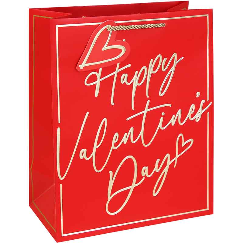 Valentine's Text Large Bag