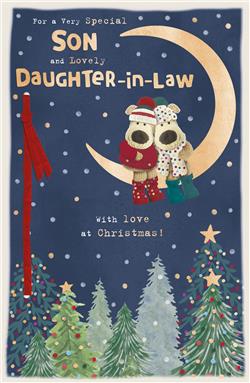 Son & Daughter-in-Law Boofle Christmas Card