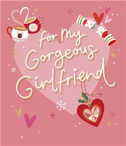 Girlfriend Festive Gifts Christmas Card