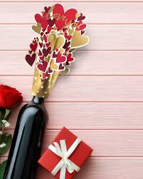 3D Pop Up Bottle Topper Love Design