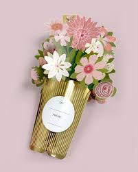 3D Pop Up Bottle Topper Floral Design