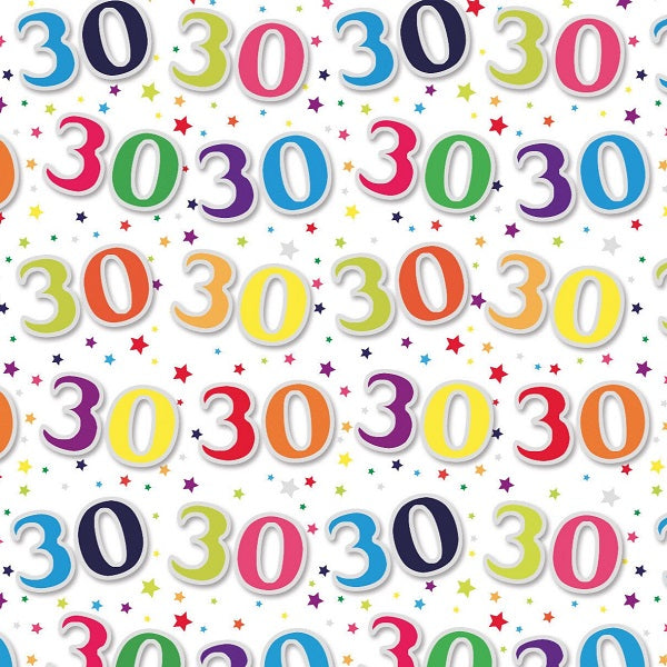 2 Sheet 2 Tag Wrap - 30th Birthday