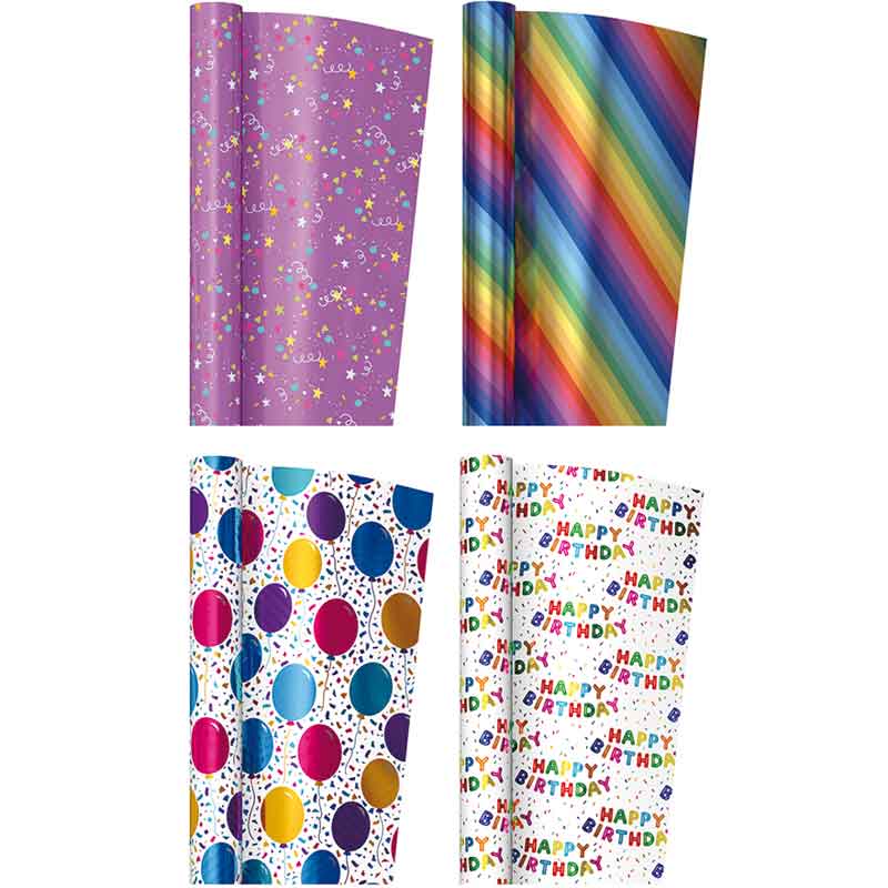 Roll Wrap 3m Brights Paper