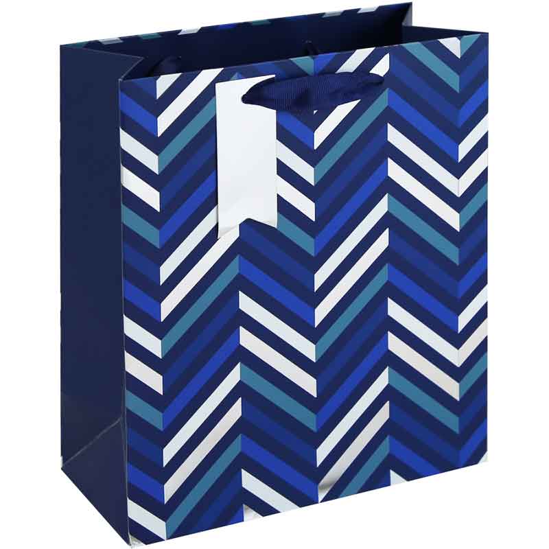 Medium Gift Bag Modern Chevron