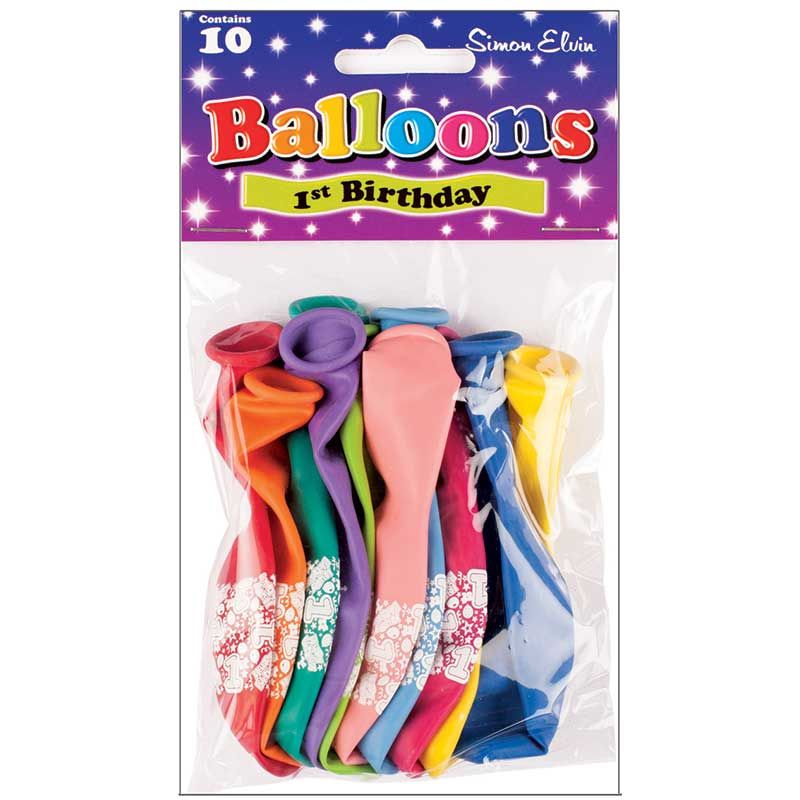 Age 1 Latex Balloons