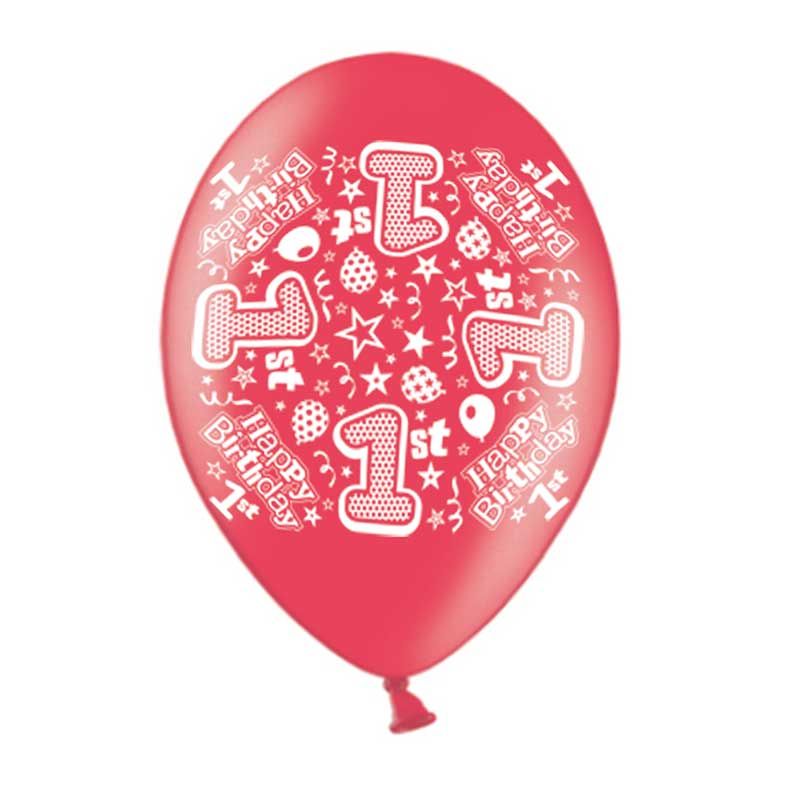 Age 1 Latex Balloons