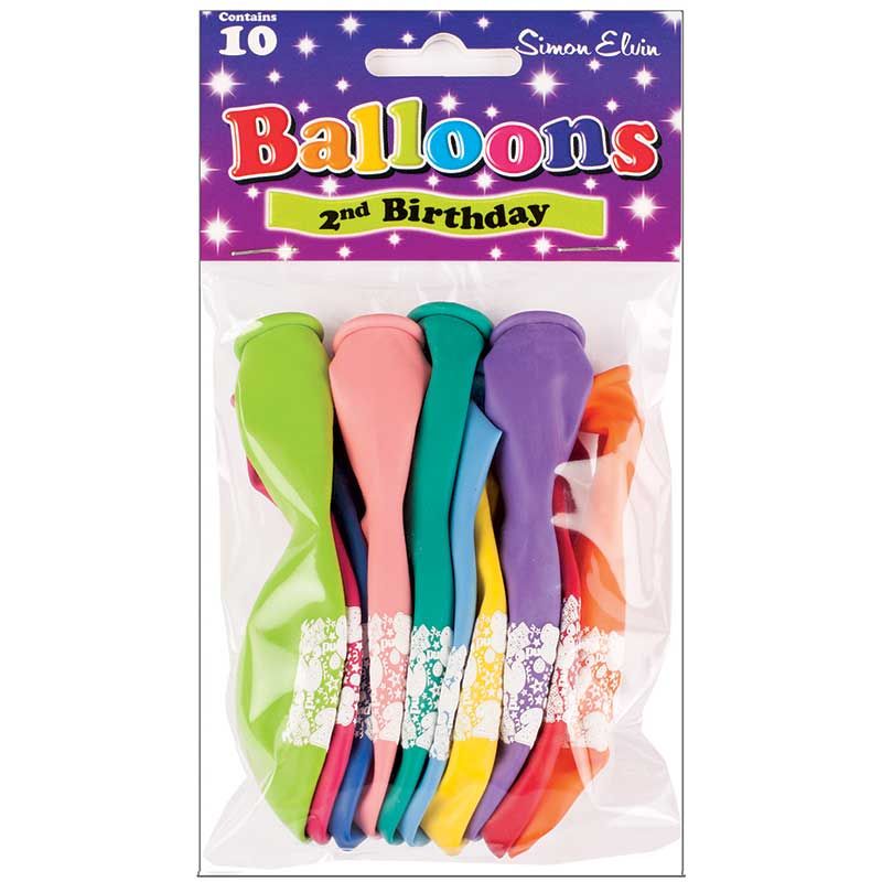 Age 2 Latex Balloons