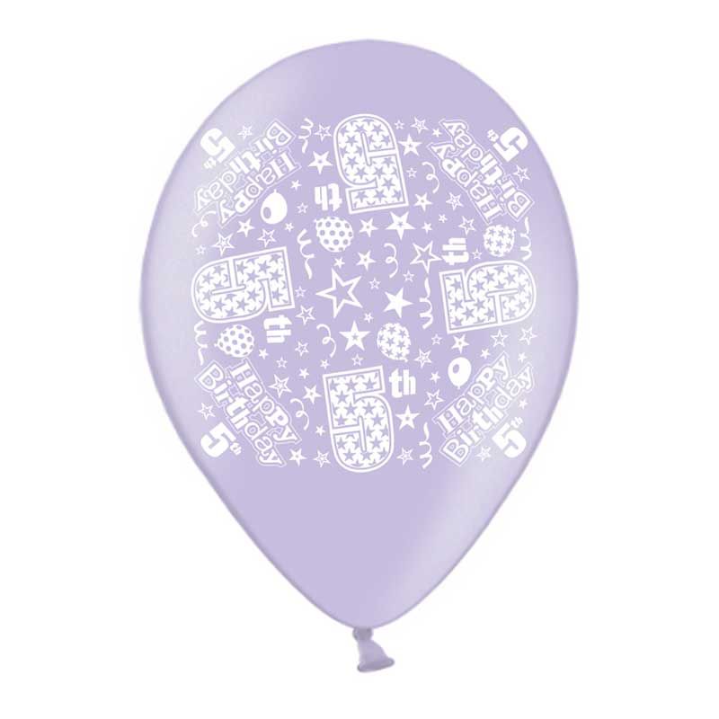 Age 5 Latex Balloons