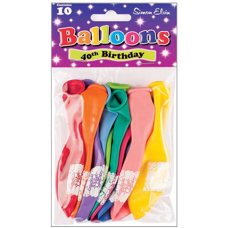 Age 40 Latex Balloons