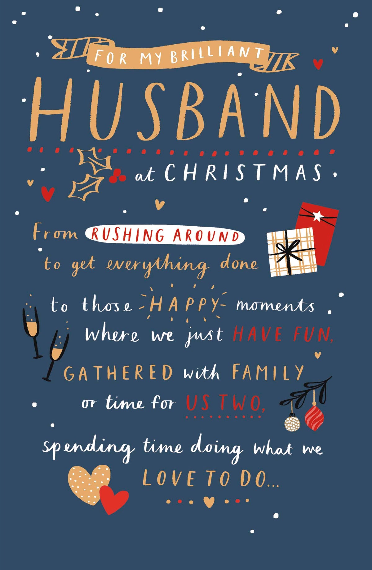 Husband Christmas Blue Verse
