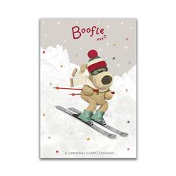 8 Christmas Cards , 2 Designs Boofle Design