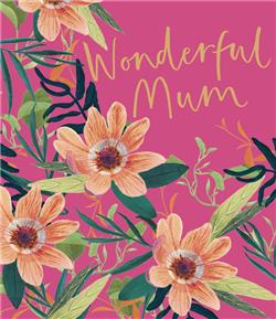 Wonderful Mum Flowers Mother's day Card