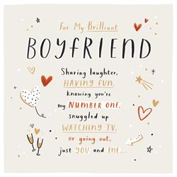Boyfriend Valentine's Card Brilliant Verse