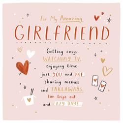 Girlfriend Valentine's Card Amazing Verse