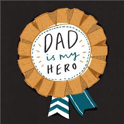 Dad Rosette Father's Day Card