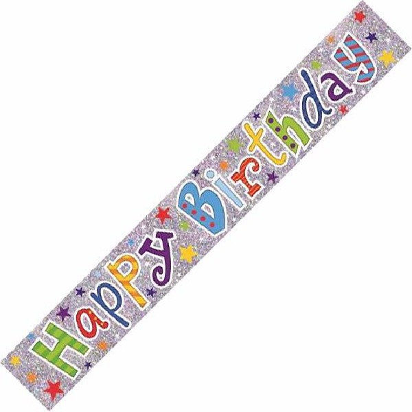Happy Birthday Banner Multicolour