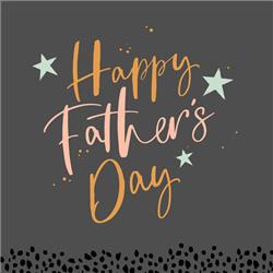 Neon Happy Father's Day Card