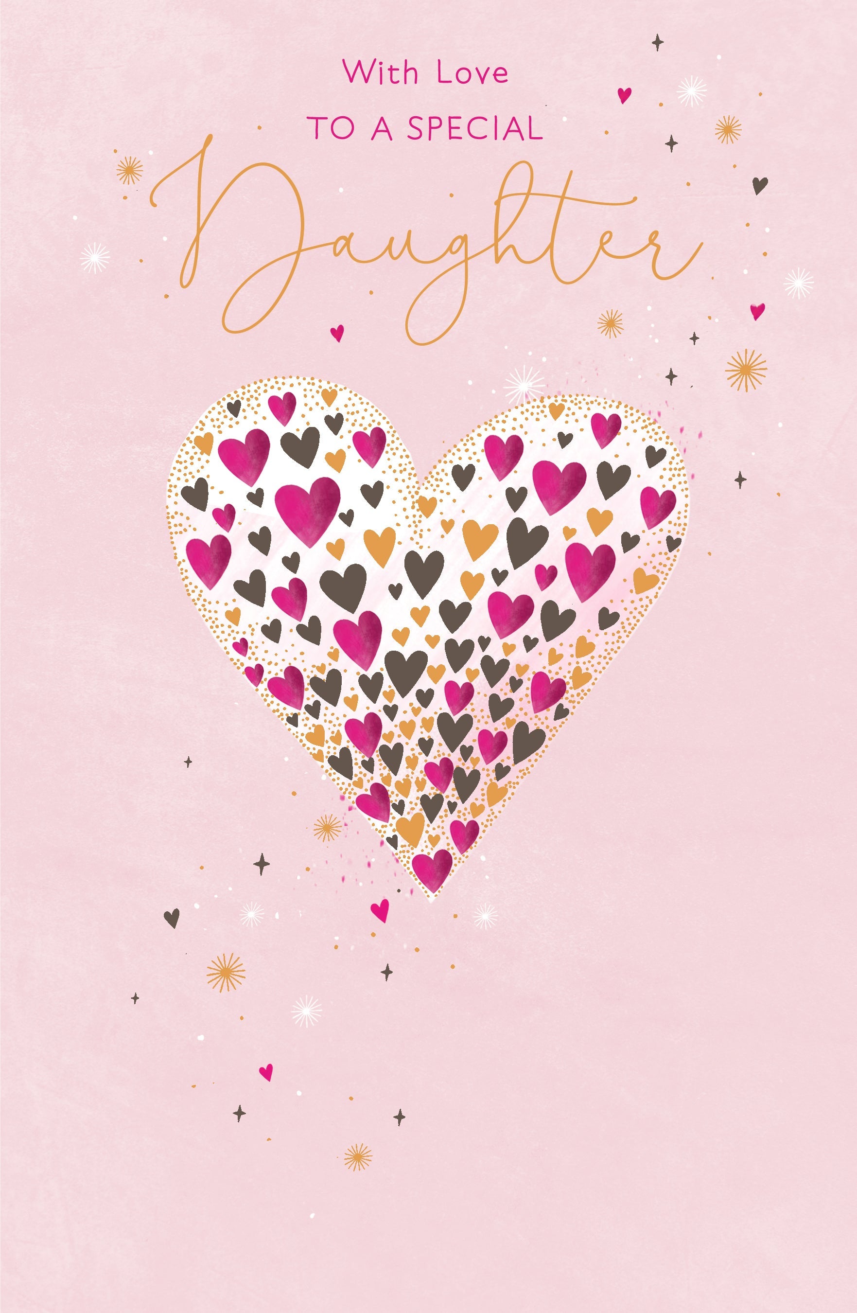 Daughter Birthday Pink Hearts