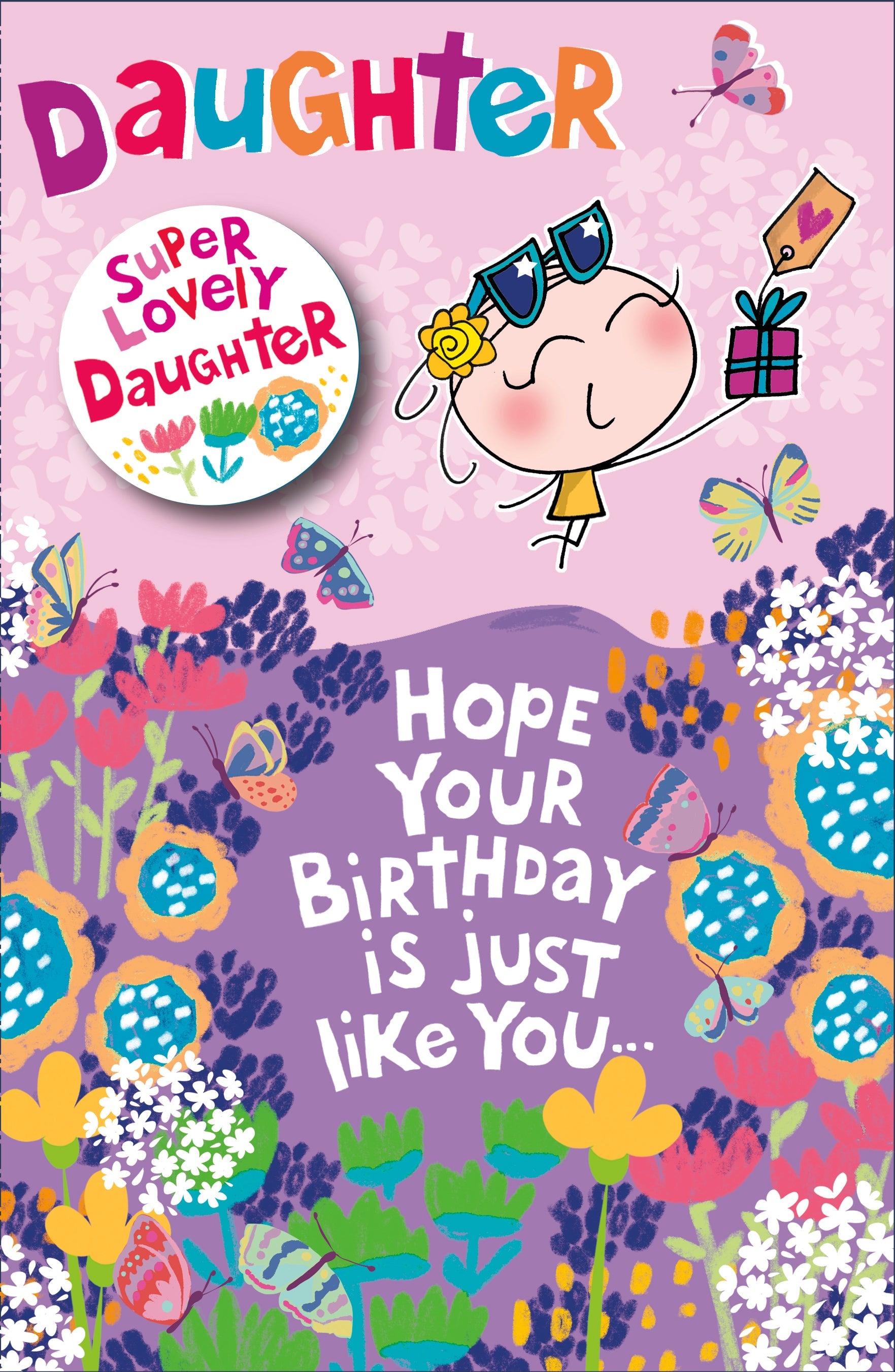 Daughter Birthday Whimsical Badge Wigwam