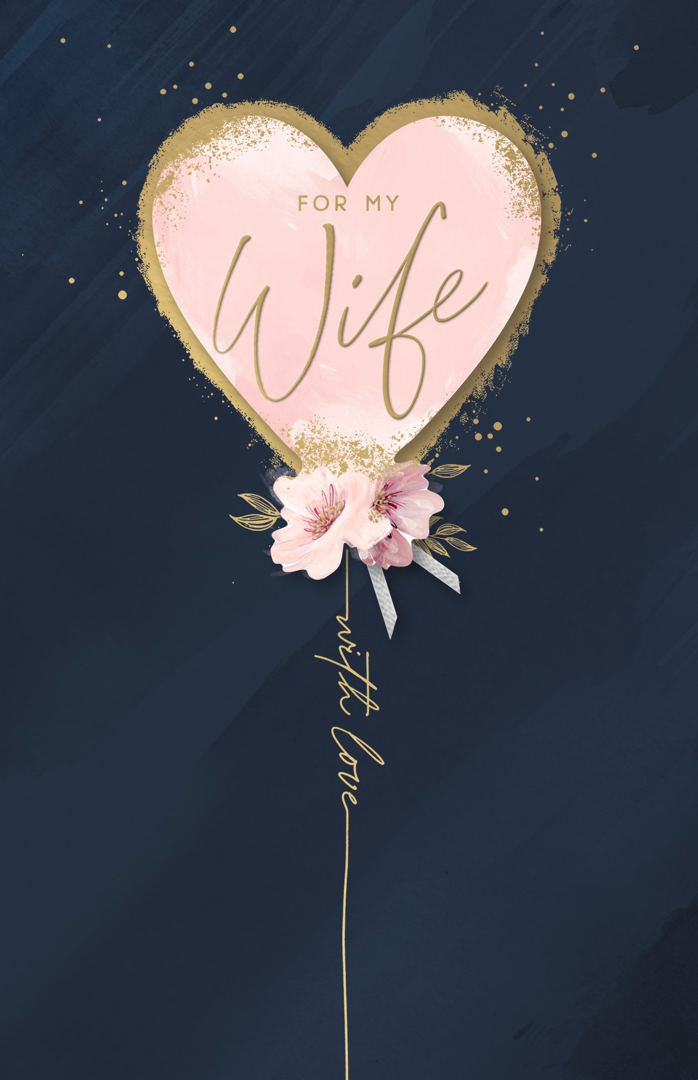 Wife Birthday Dark With Pink Heart