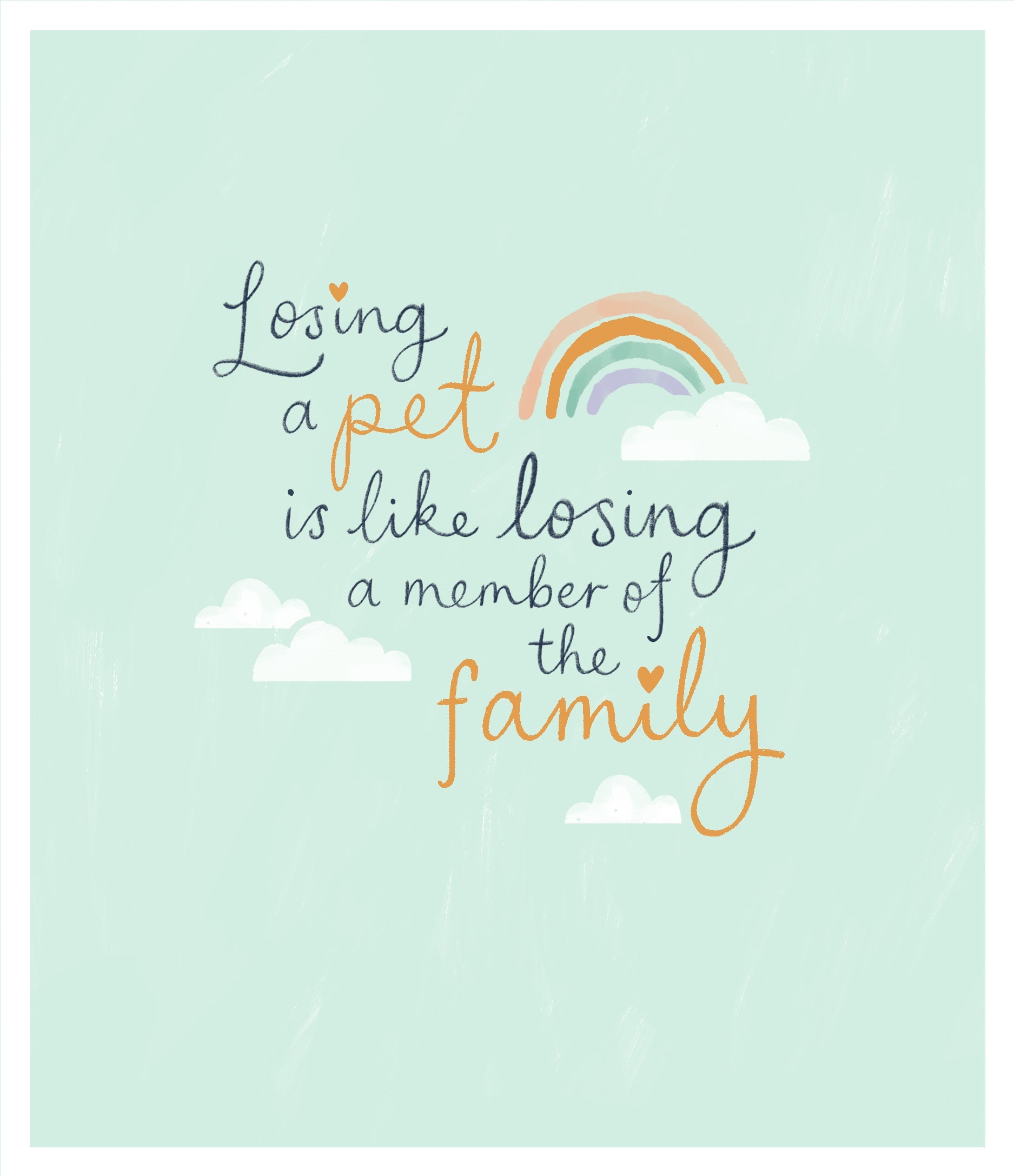 Loss of Pet Sympathy Card