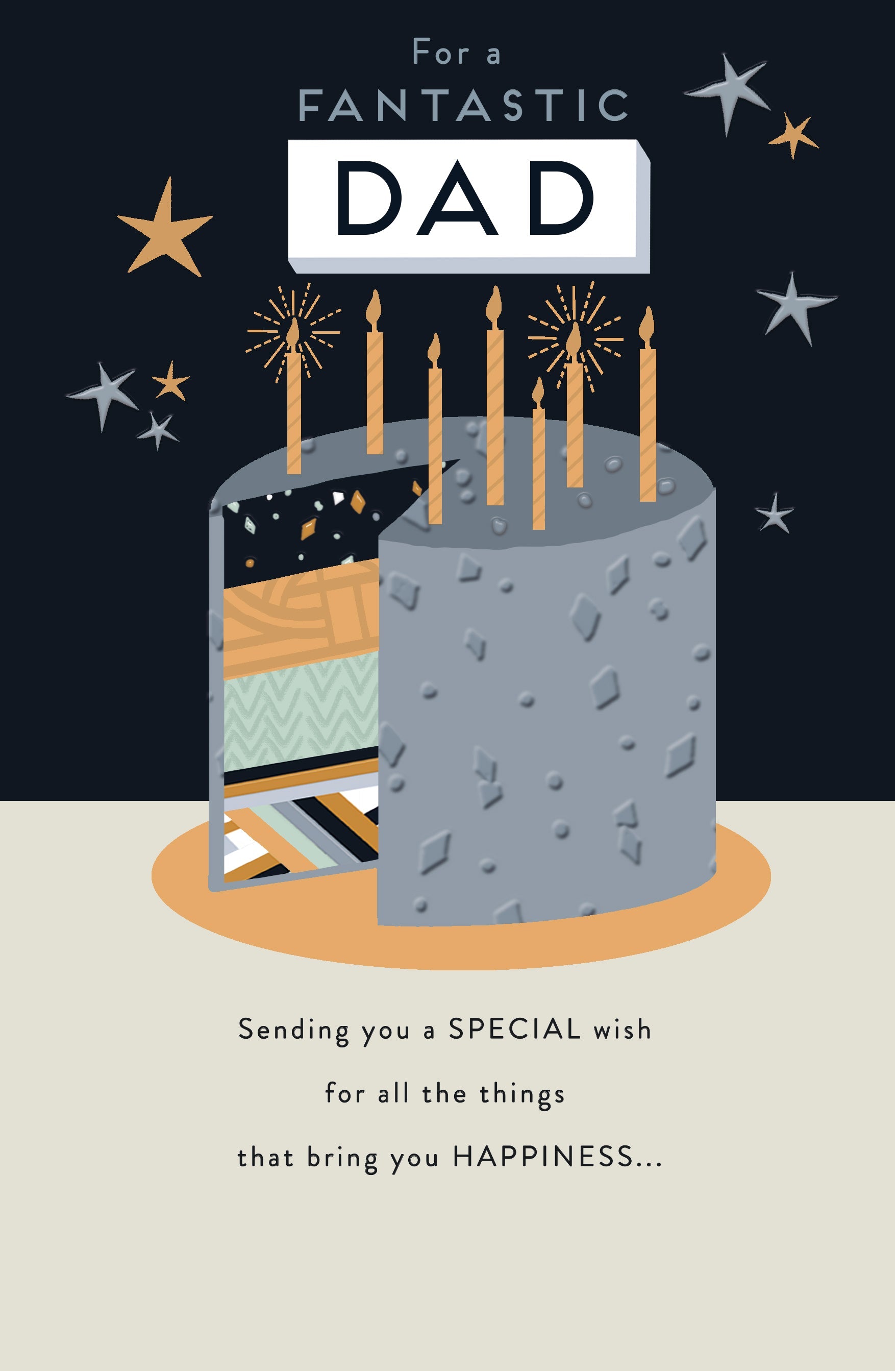 Dad Birthday Threefold Cake