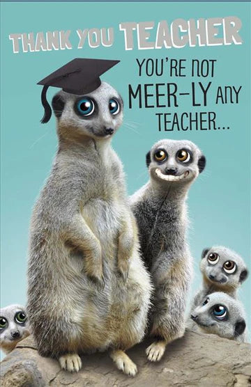 Thank You Teacher Meerkat ‘Giggles’