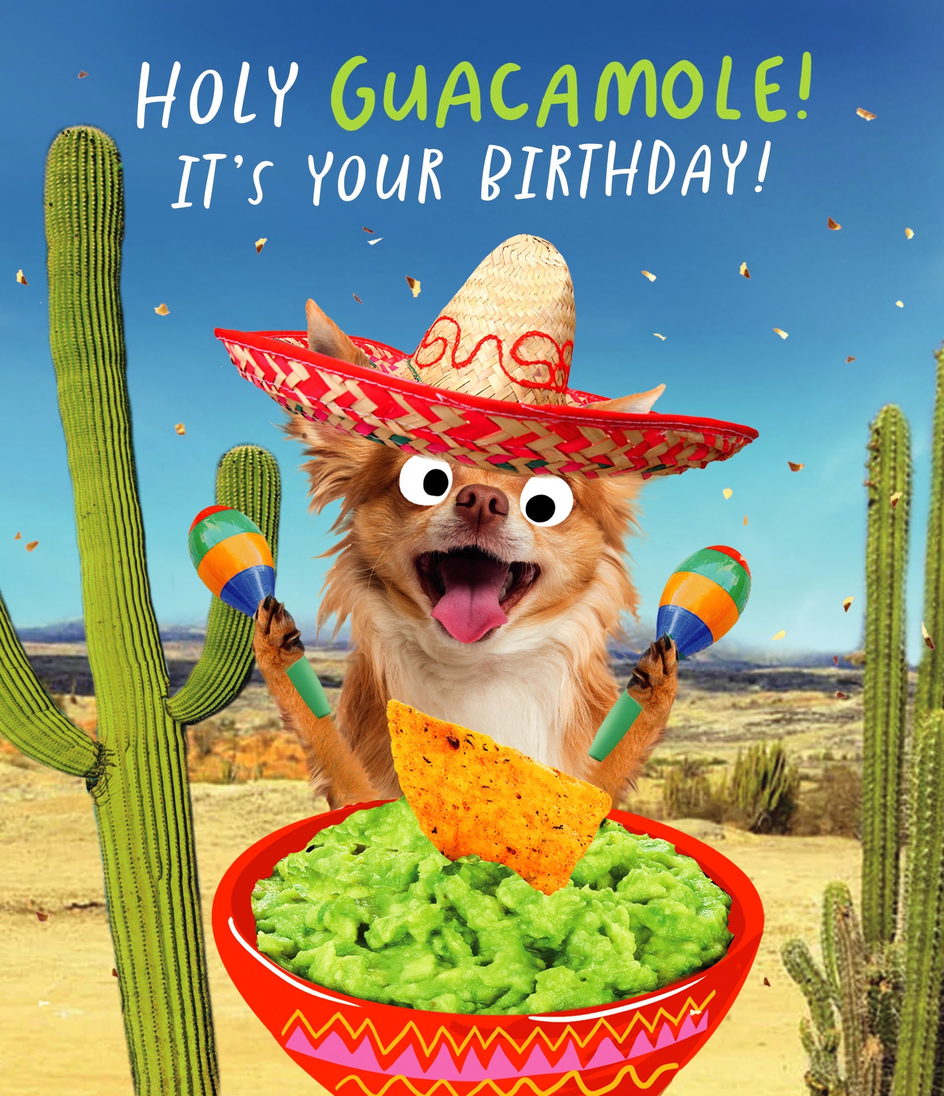 Happy Birthday Card - Holy Guacamole