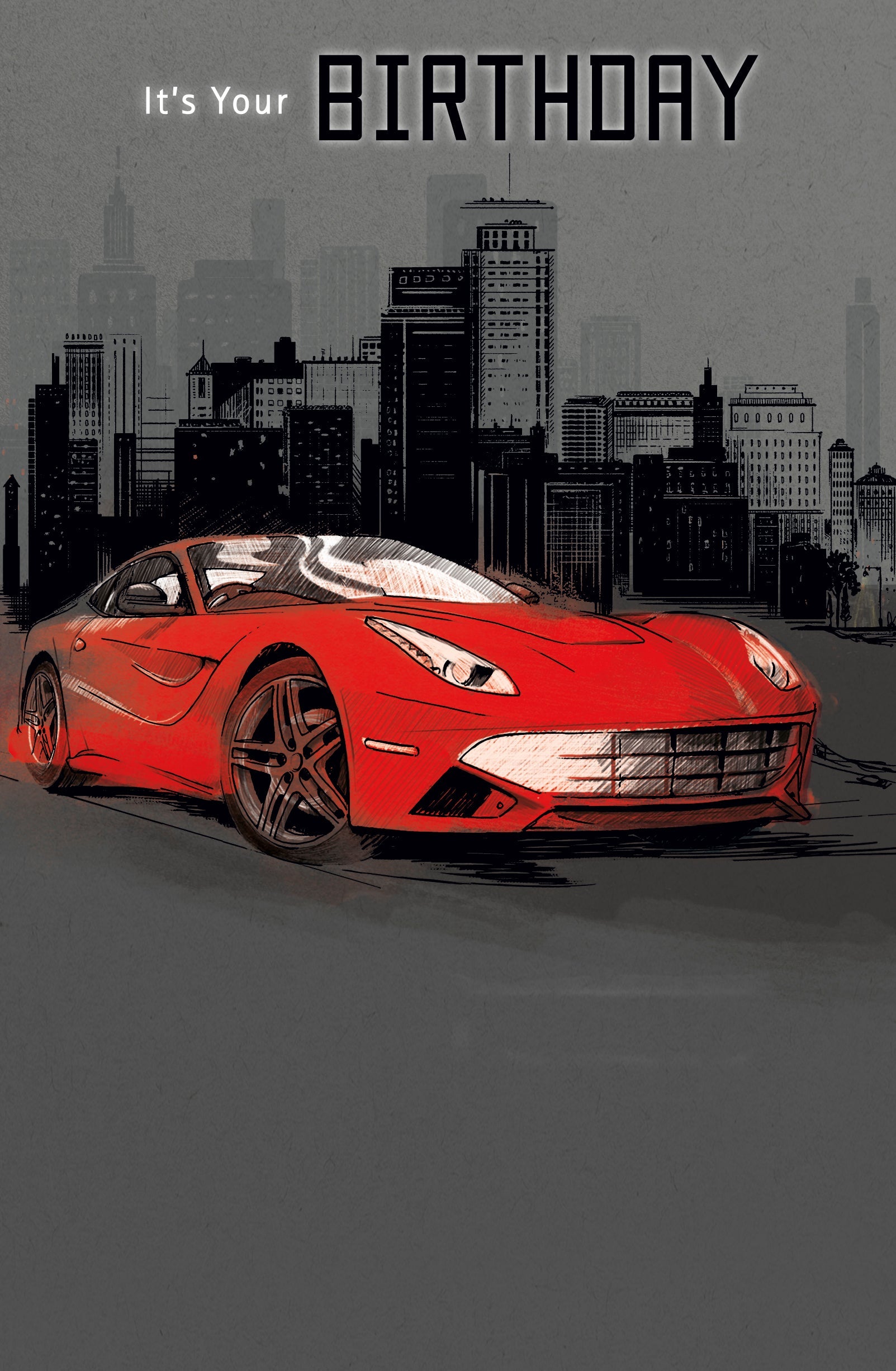 Happy Birthday Red Sports Car