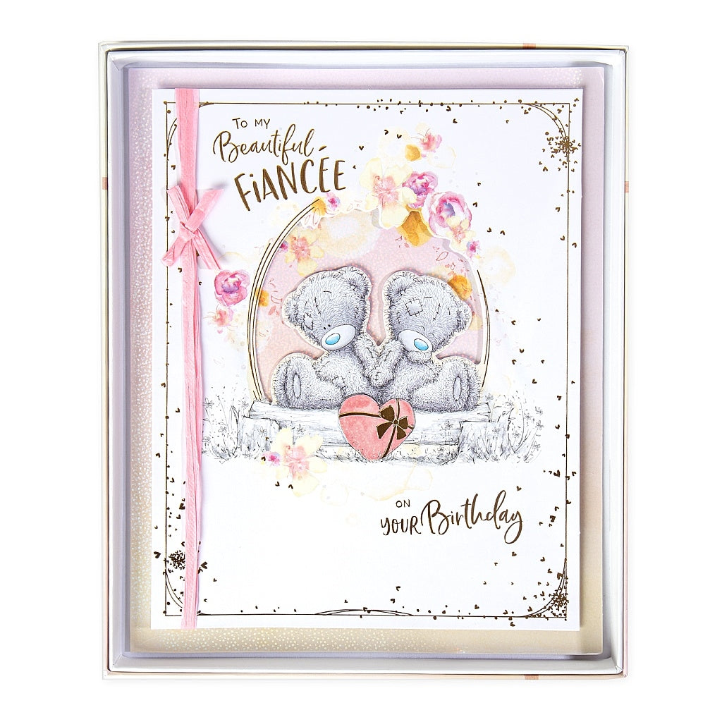 Handmade Boxed Birthday Card Fiancée