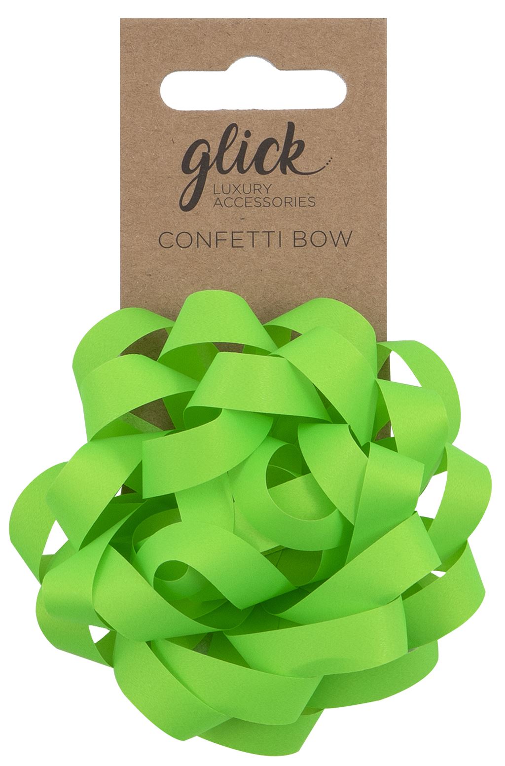 Gift Bow Confetti Neon Green