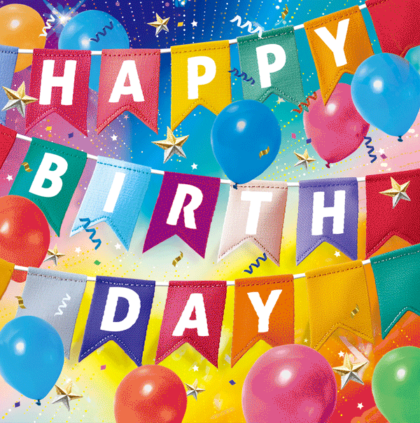 3D General Birthday Bunting