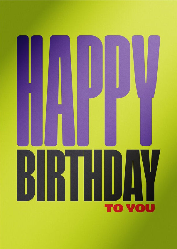 Caps Lock - Happy Birthday to You
