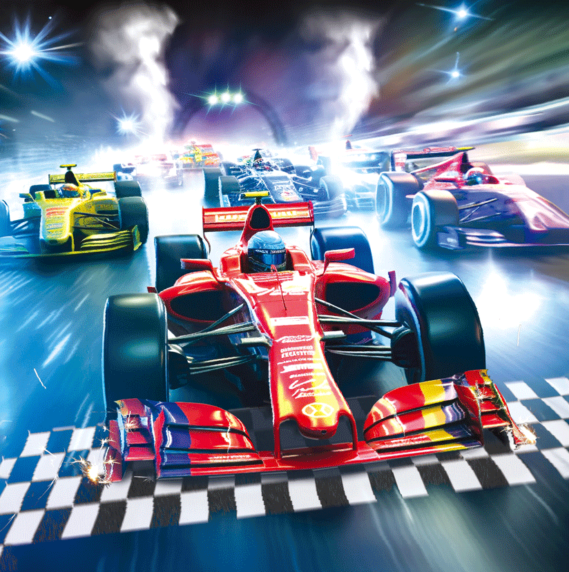 3D Race Cars Formula 1
