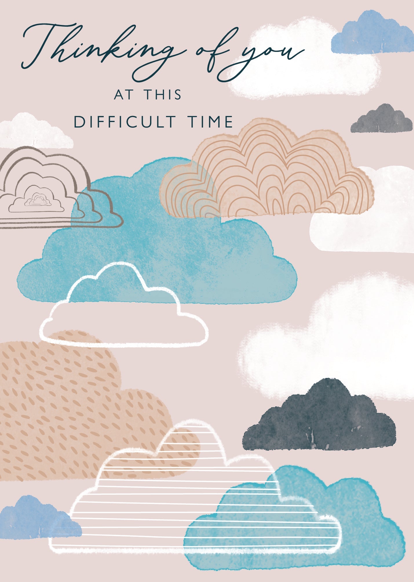 Thinking Of You Clouds Card