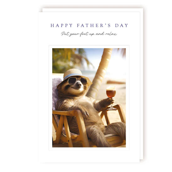 Chill sloth Father's Day Card