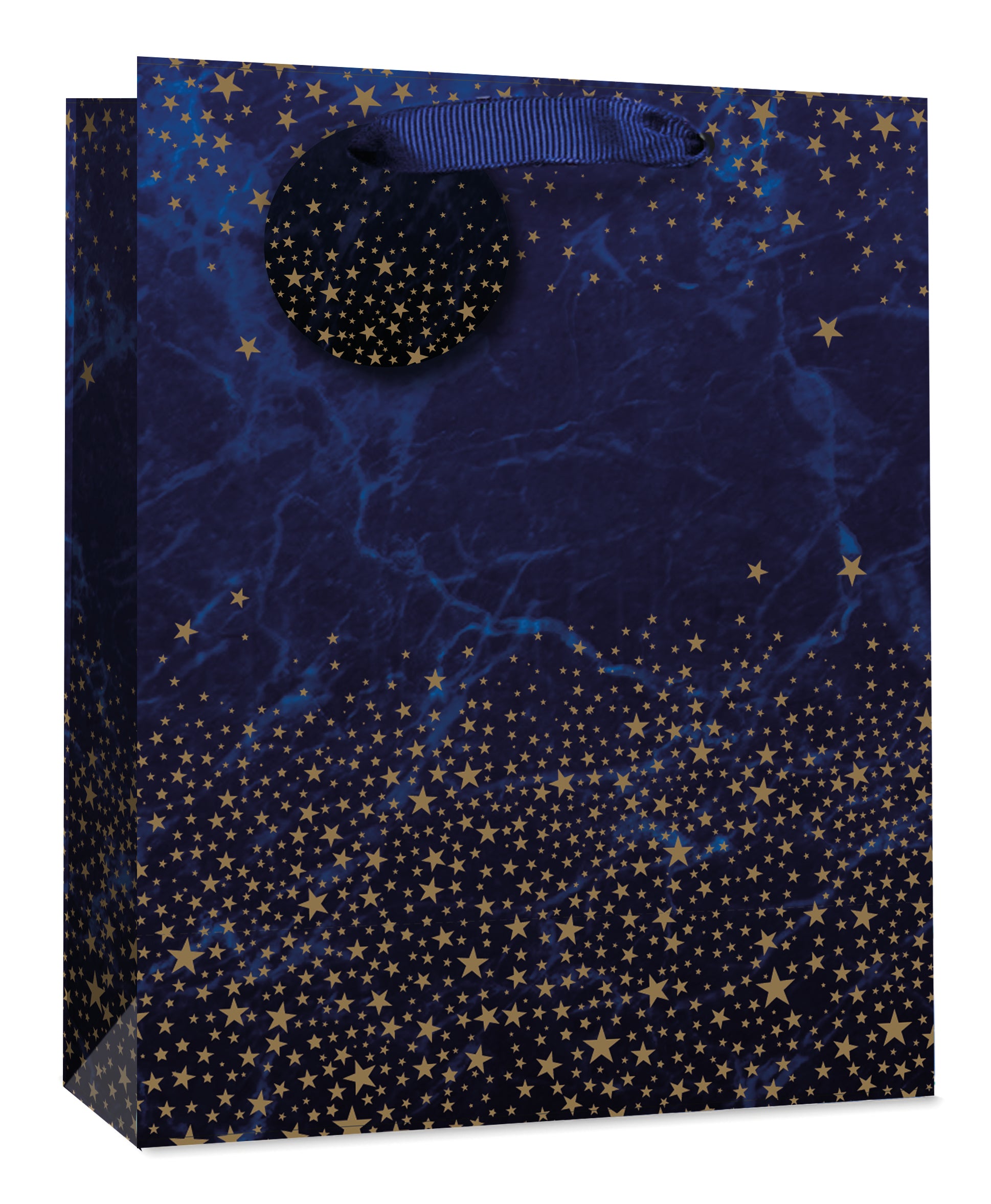 Blue & Gold Stars Gift Bag – Medium | Simon Elvin