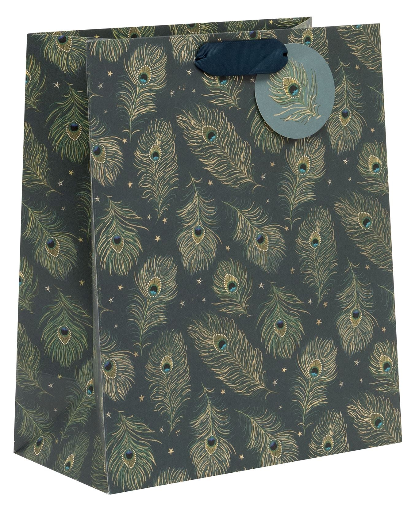 Gift Bag Large Peacock Quill