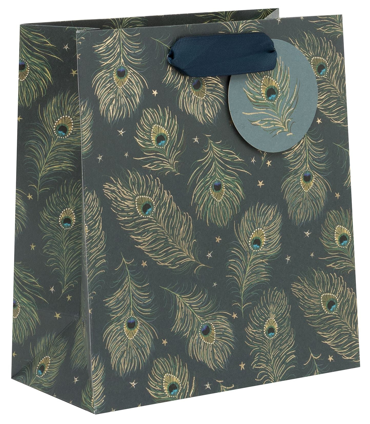 Gift Bag Medium Peacock Quill