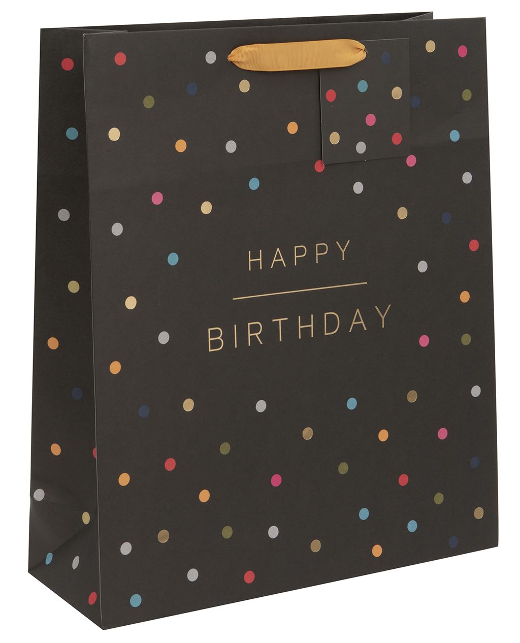 Gift Bag Shopper Tom. Happy Birthday Spots