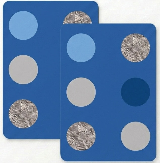 Blue Dots Gift Wrap - 2 Sheet 2 Tag