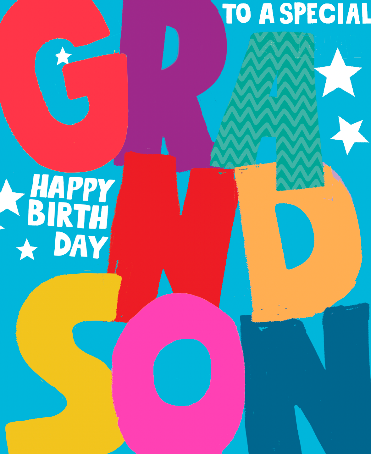 Grandson Birthday Big and Bold