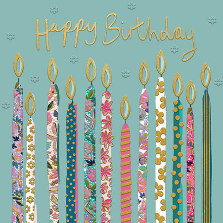 Happy Birthday Candles Green