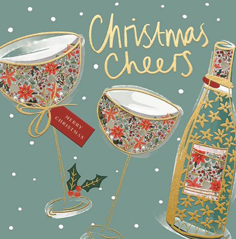 Festive Drinks Christmas Card