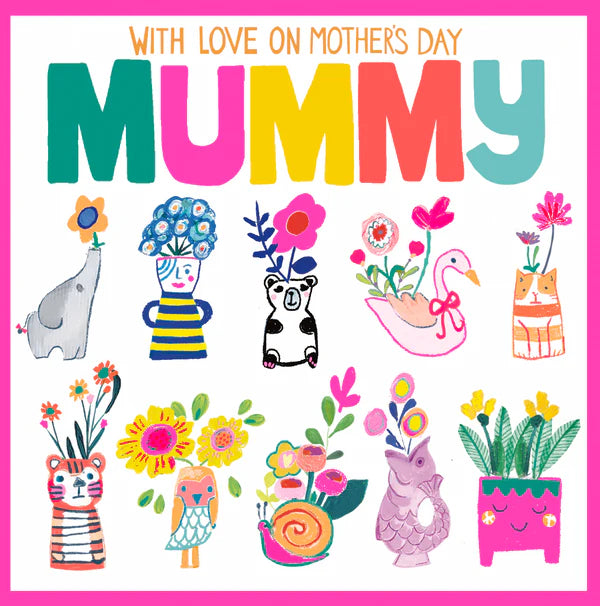 Neon design Mummy With Love on Mother's Day