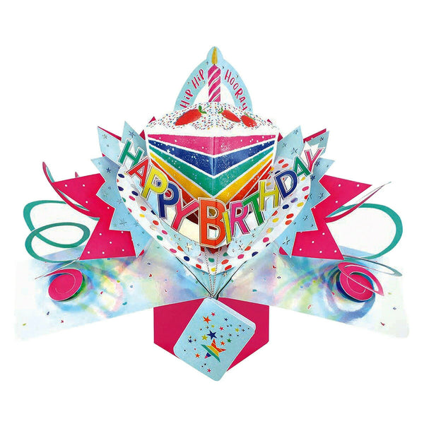 Second Nature Pop Ups Rainbow Cake Slice