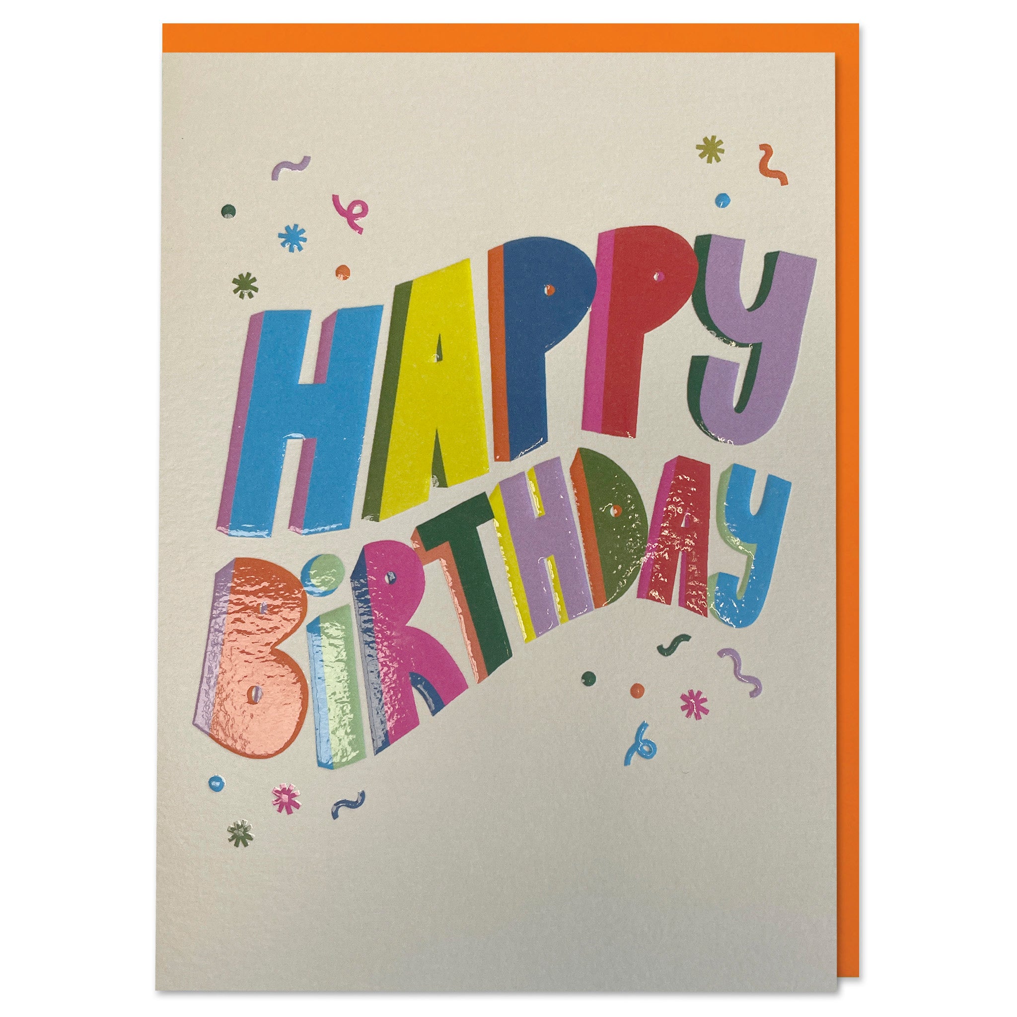 Happy Birthday Multicolour Text