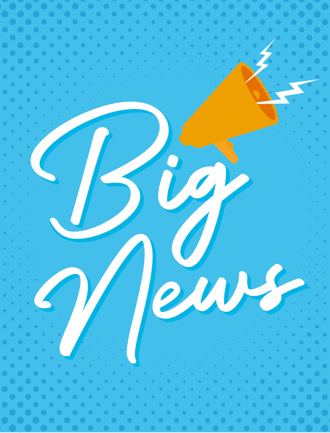 Big News Congratulations Card