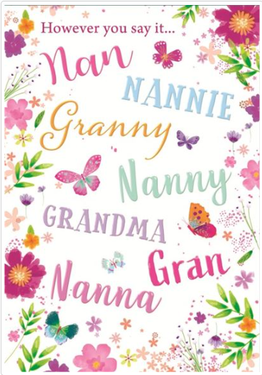 Grandma Birthday Value Card Multi Caption