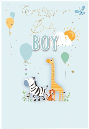 New Baby Boy Value Card